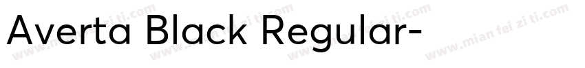 Averta Black Regular字体转换